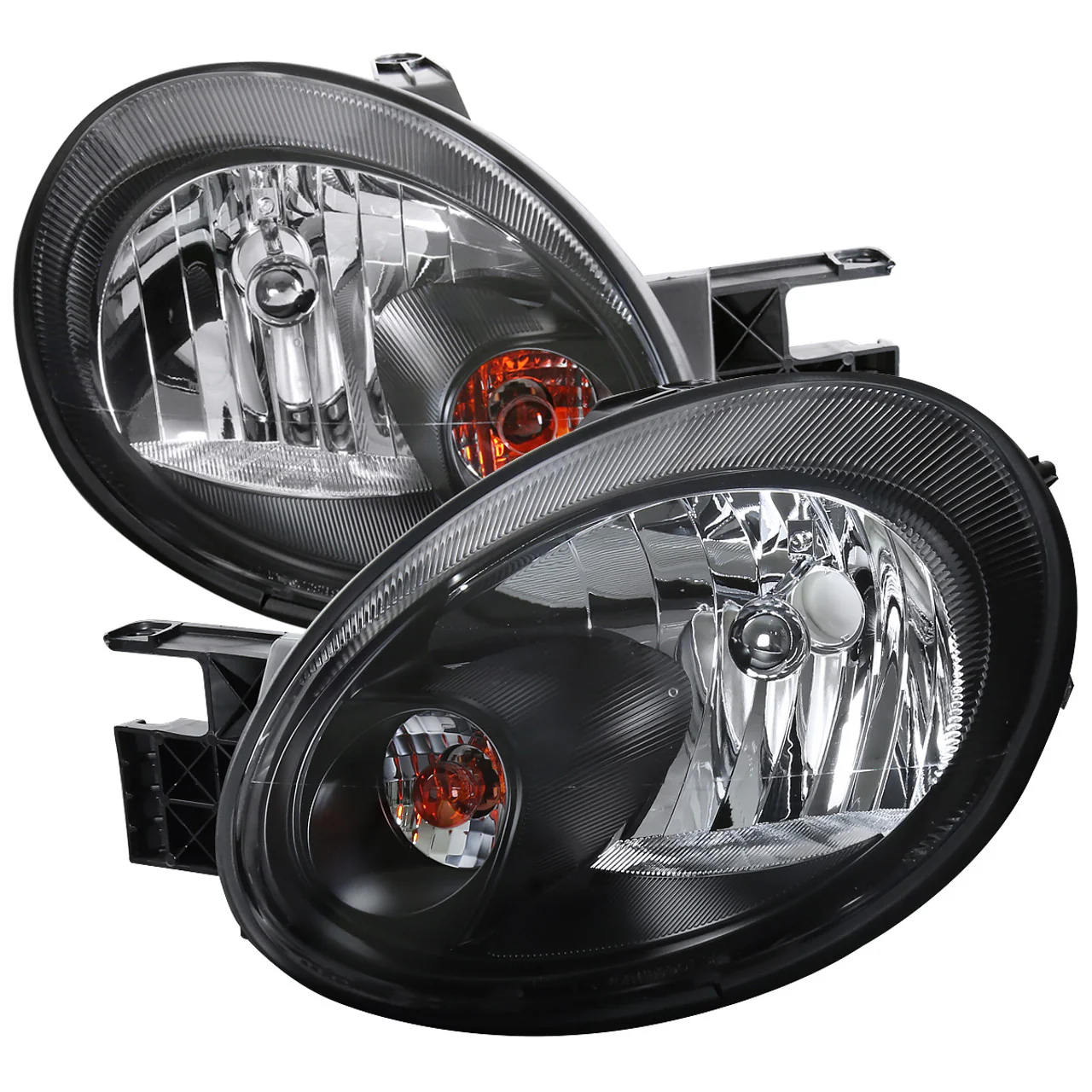 Spec D Crystal Headlights (Black): Dodge Neon 2003 – 2005